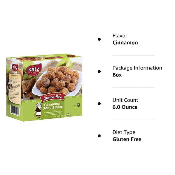 Katz Gluten Free Cinnamon Donut Holes GlutenFreePalace Katz Gluten Free Cinnamon Donut Holes GlutenFreePalace