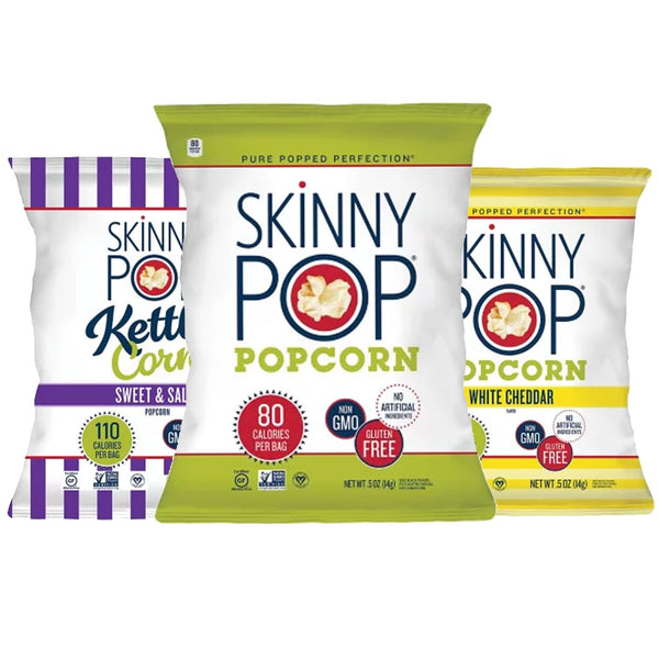 Skinny Pop Popcorn Variety Pack - 18 Pack - 3