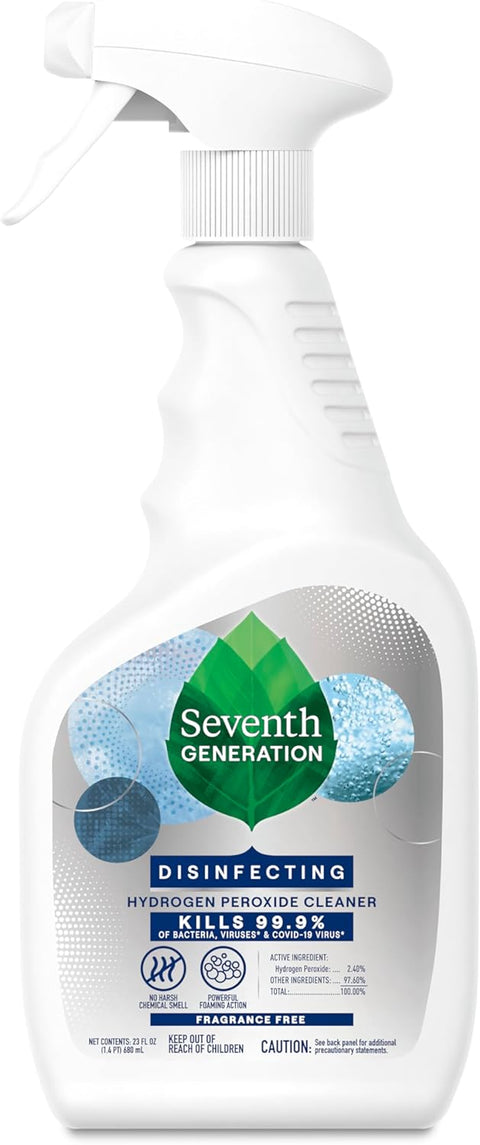 Seventh Generation Disinfecting BATHROOM Cleaner, Lemongrass Citrus [Case of 8]