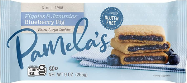 Pamela's Figgies and Jammies Cookies, Blueberry & Fig [6 Pack] - 1