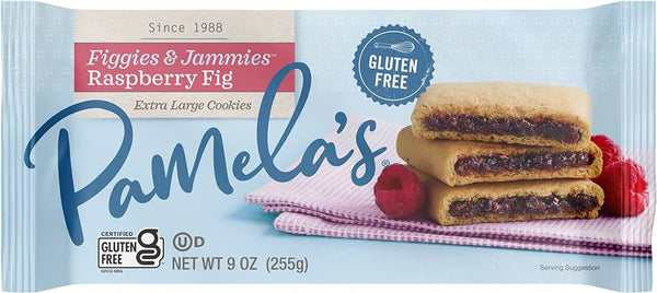 Pamela's Figgies and Jammies Cookies, Raspberry & Fig [6 Pack] - 1