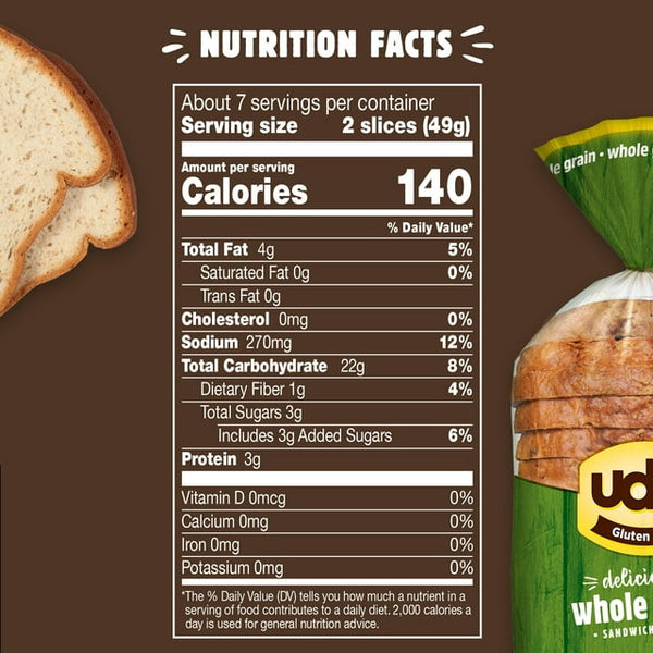 Udi's Whole Grain Bread - 4
