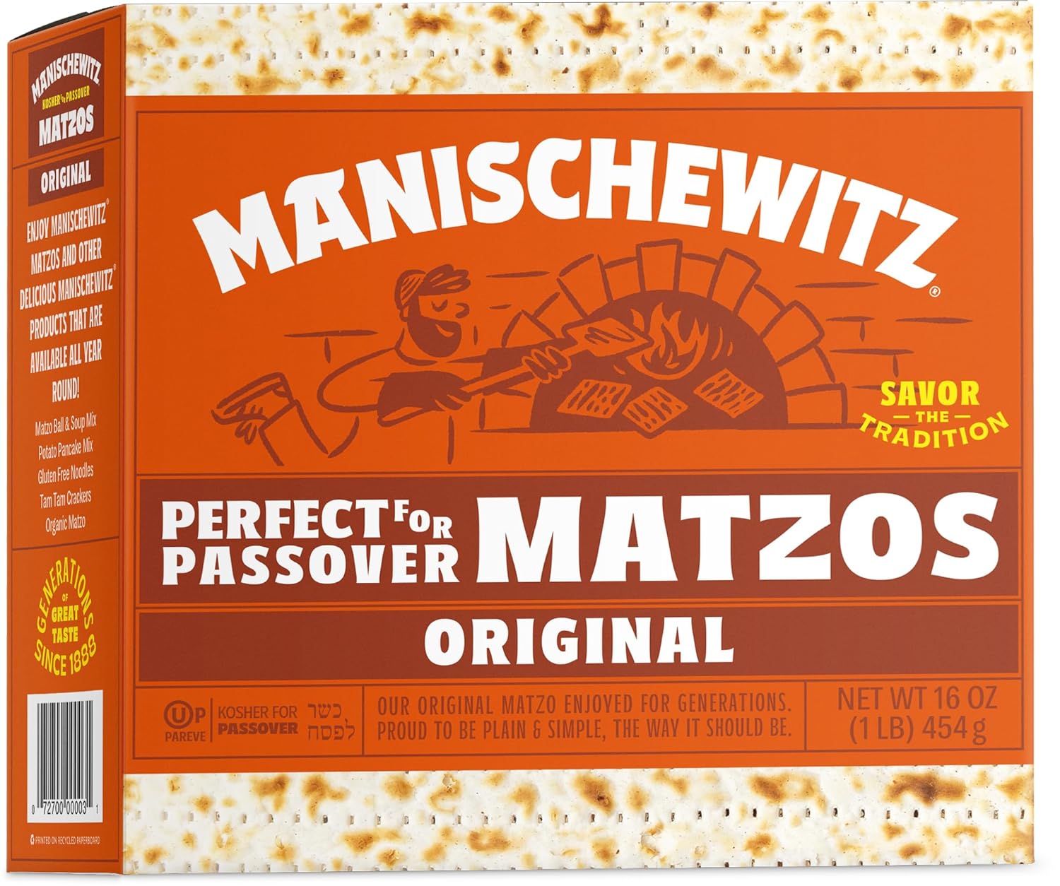 Manischewitz Gluten Free Matzo Style Squares | GlutenFreePalace