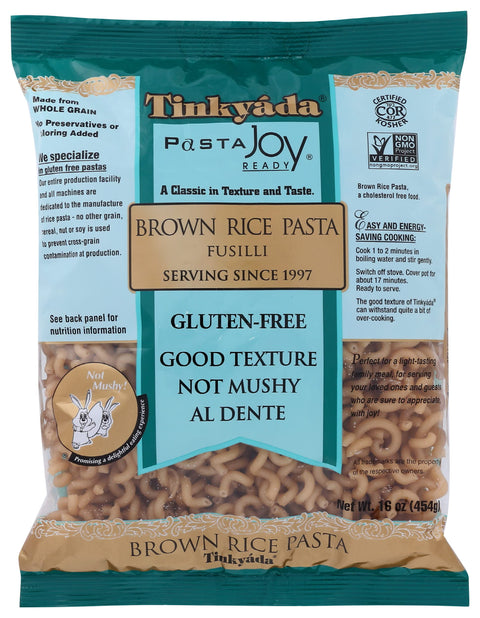 Tinkyada Gluten Free Brown Rice Pasta, Fusilli, 16 Oz (Pack of 12)