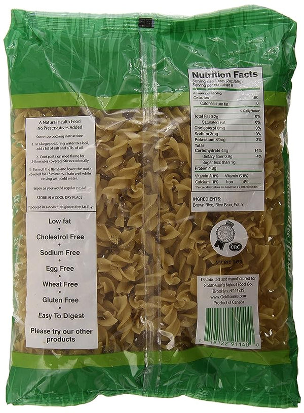 Goldbaum's Brown Rice Pasta, Spirals - 2