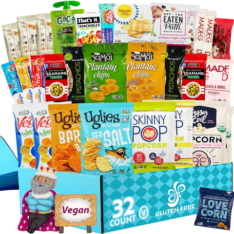 Snack Attack Vegan Snack Care Package (32 Count)