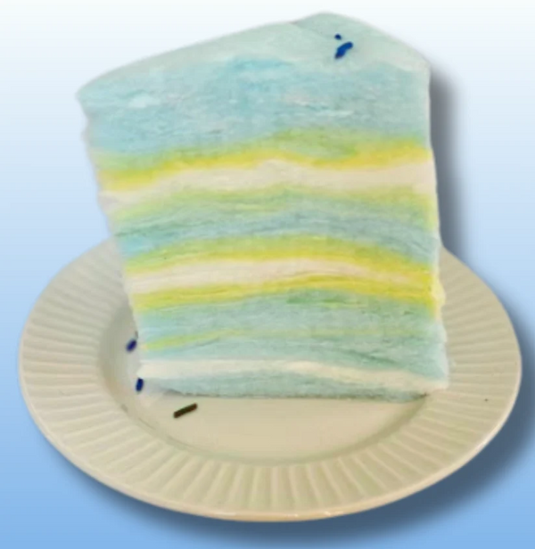 Blue Cotton Candy Cake - 3