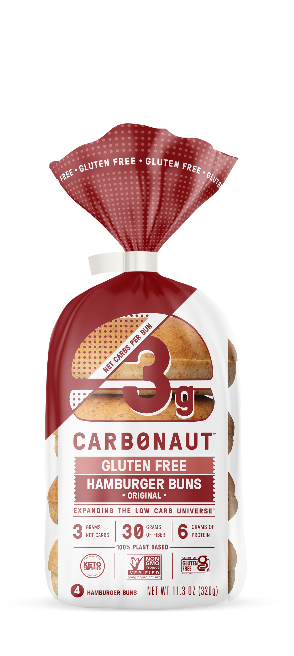 Carbonaut Gluten Free Hamburger Buns GlutenFreePalace