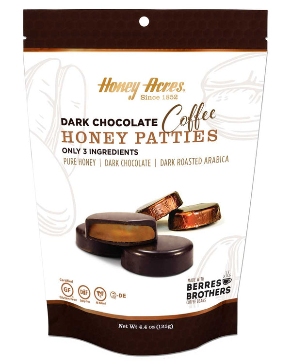 Honey Acres Honey Patties, Dark Chocolate Cocoa, Chocolate Truffles - 14