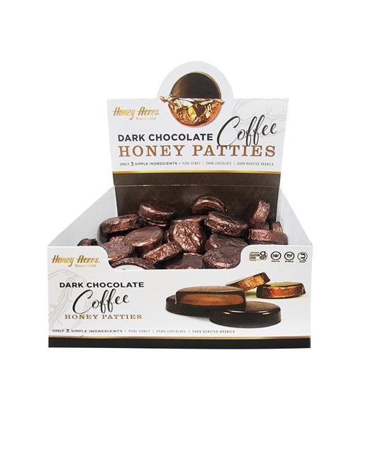 Honey Acres Honey Patties, Dark Chocolate Cocoa, Chocolate Truffles - 15