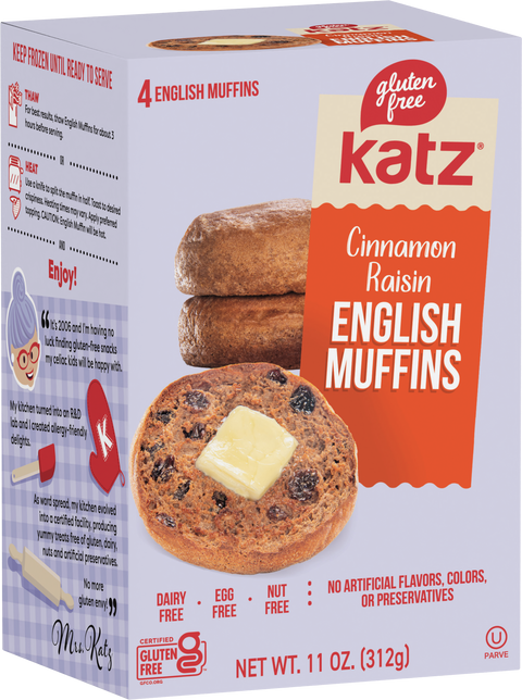 Katz Cinnamon Raisin English Muffins