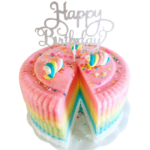 Cotton Candy Rainbow Cake - 5
