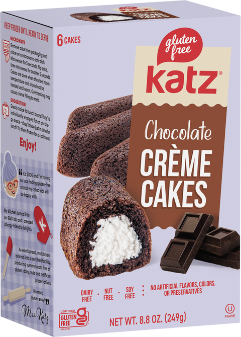 Katz Gluten Free Heavenly Creme Cakes, Chocolate