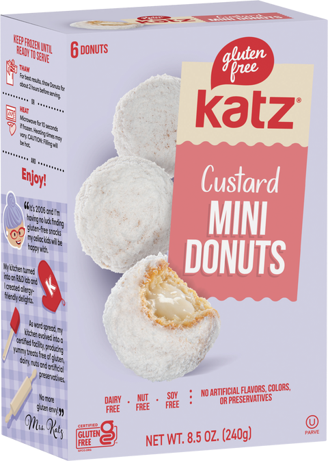 Katz Gluten Free Mini Custard Doughnuts