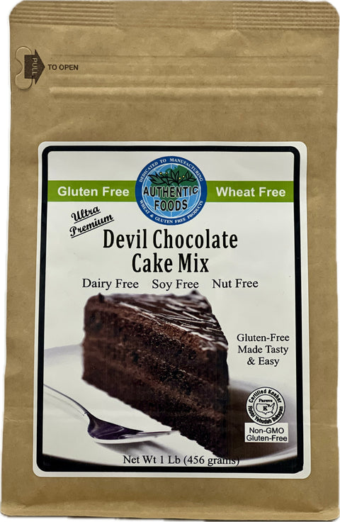 Authentic Foods Devils Food Chocolate Cake Mix - 6 Packs