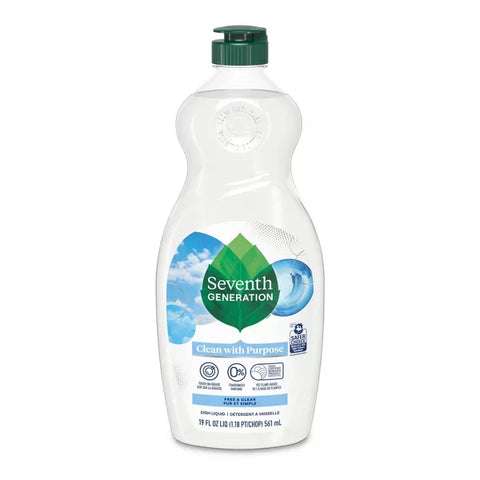 Seventh Generation Dish  Soap, Free & Clear [Case of 6]