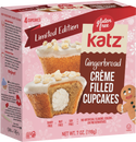 Katz Heavenly Creme Filled Cupcakes - Gingerbread - 1