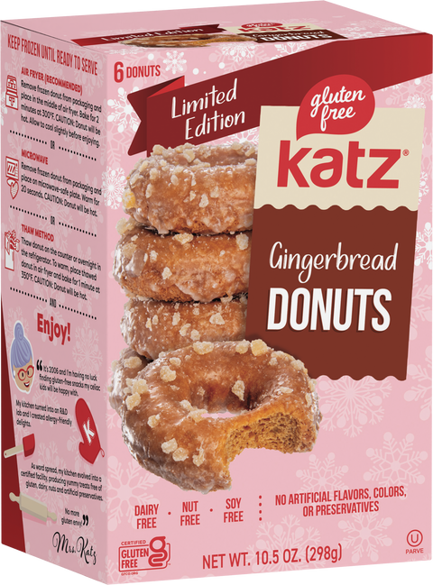 Katz Gluten Free Gingerbread Donuts