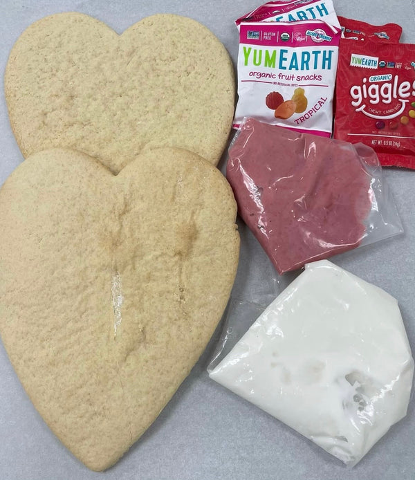 A&J Bakery Heart Cookie Decorating Kit - Extra Large Cookies - 3