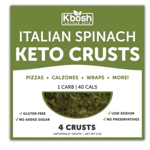 Kbosh Keto Pizza Crust- Italian Spinach