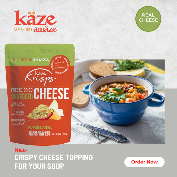Kaze Krisps- Jalapeno- Freeze Dried Shredded Cheese - 3