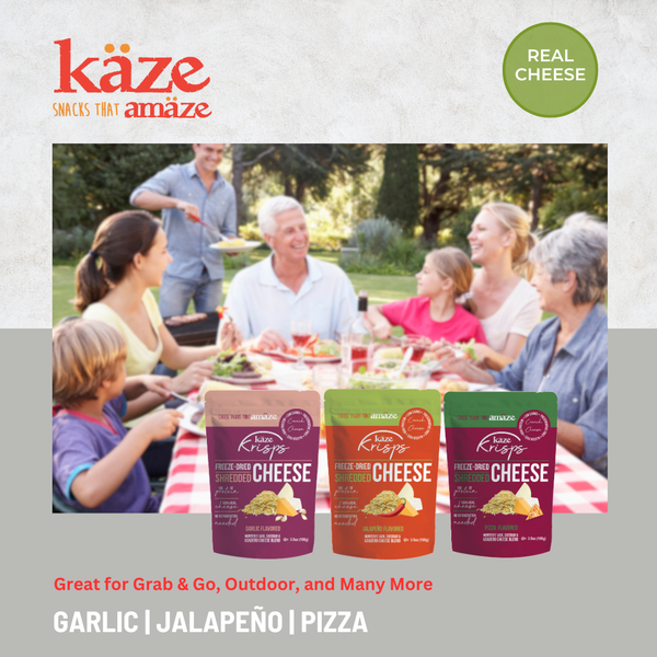 Kaze Krisps- Garlic- Freeze Dried Shredded Cheese - 5