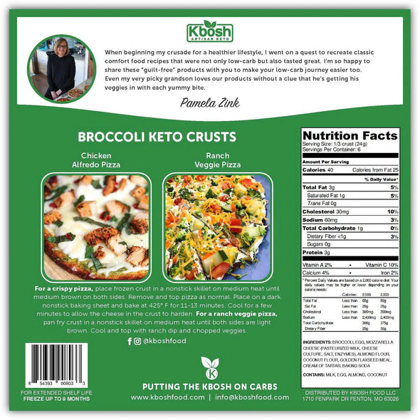 Kbosh Keto Pizza Crust- Broccoli - 2