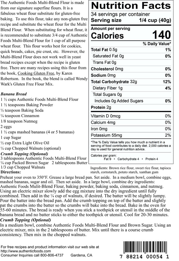 Authentic Foods Multi-Blend Flour - 2