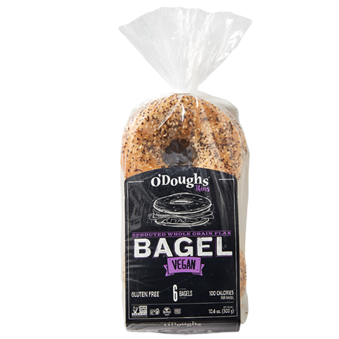 O'Doughs Bagels, Sprouted Whole Grain Flax
