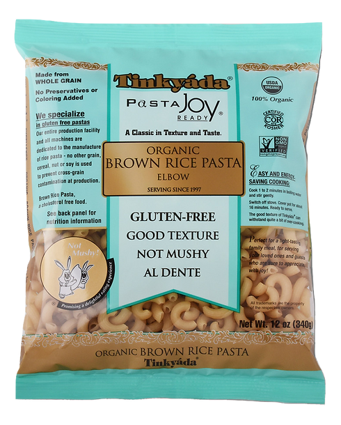 Tinkyada Organic Brown Rice Pasta, Elbows, 12 Ounce - 1