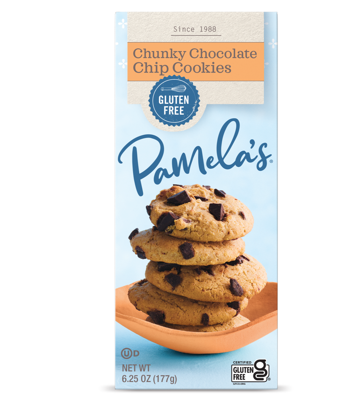 Pamela's Gluten Free Chunky Chocolate Chip Cookies, 7.25 Oz [6 Pack ...