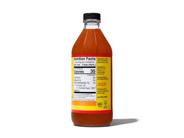 Bragg's Organic Apple Cider Vinegar Blends, Honey, 16 Ounce - 2