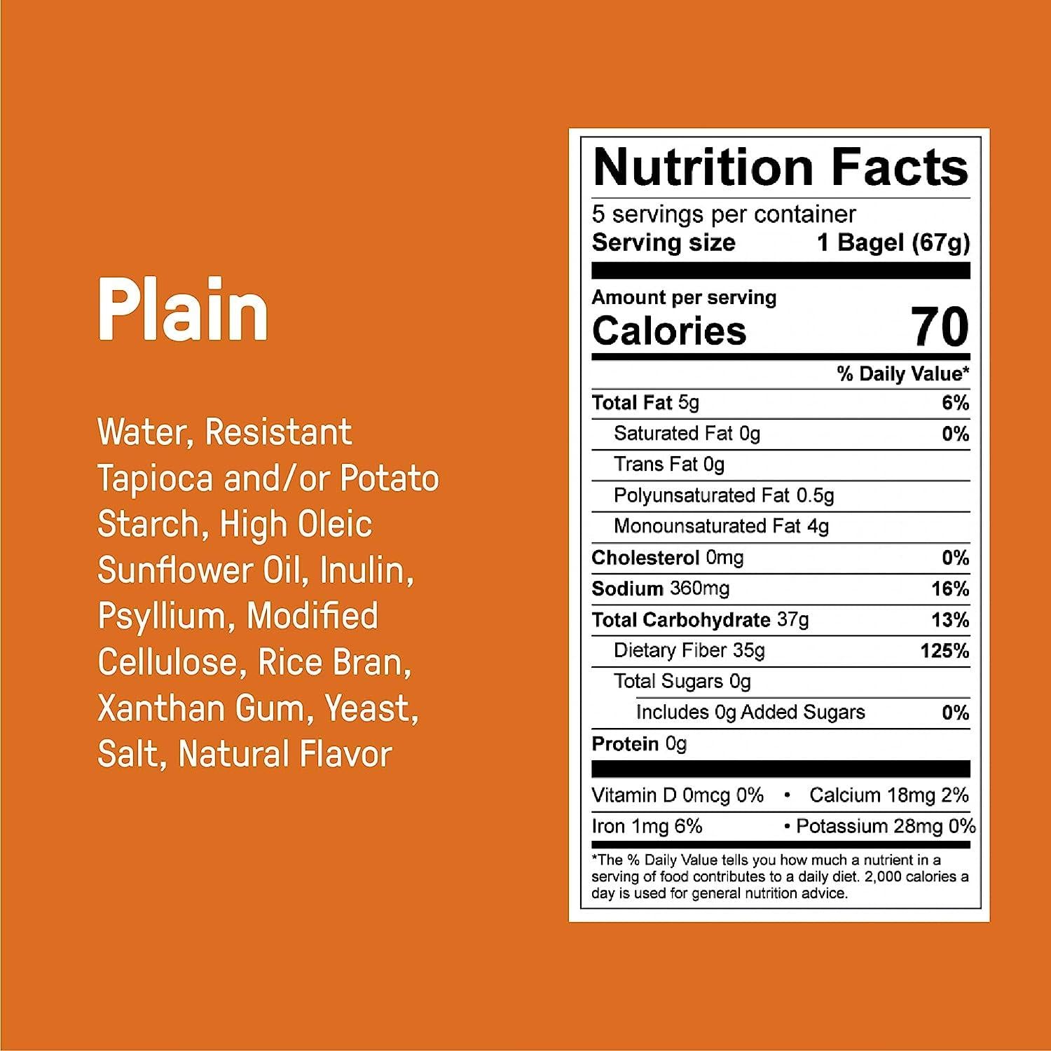 Carbonaut Gluten Free Plain Bagels GlutenFreePalace