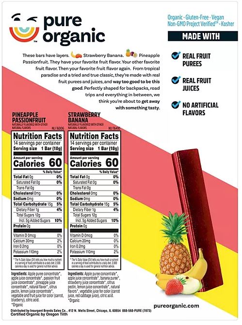 Pure Organic Layered Fruti Bars - 2