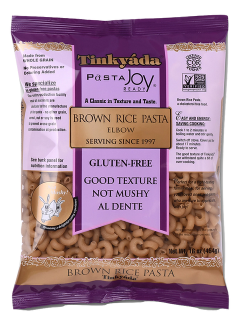 Tinkyada Gluten Free Brown Rice Pasta, Elbows, 16 Oz (Pack of 12)