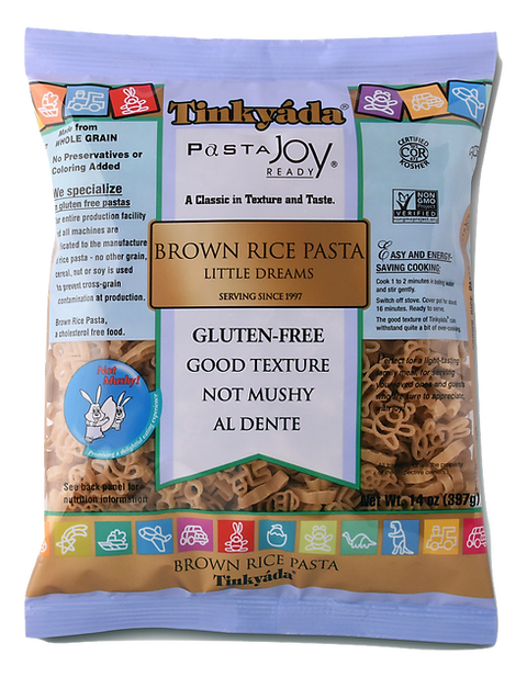 Tinkyada Gluten Free Brown Rice Pasta, Little Dreams, 14 Oz (Pack of 12)