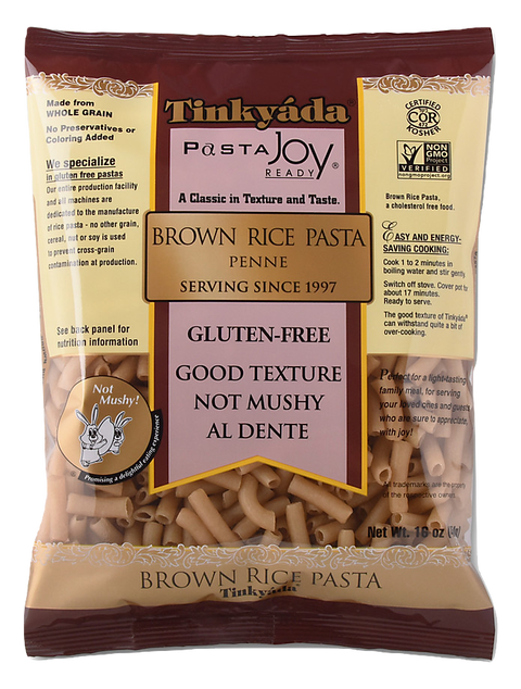 Tinkyada Gluten Free Brown Rice Pasta, Penne, 16 Oz (Pack of 12)