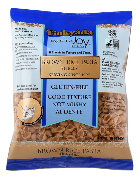 Tinkyada’s Gluten Free Brown Rice Shells | GlutenFreePalace