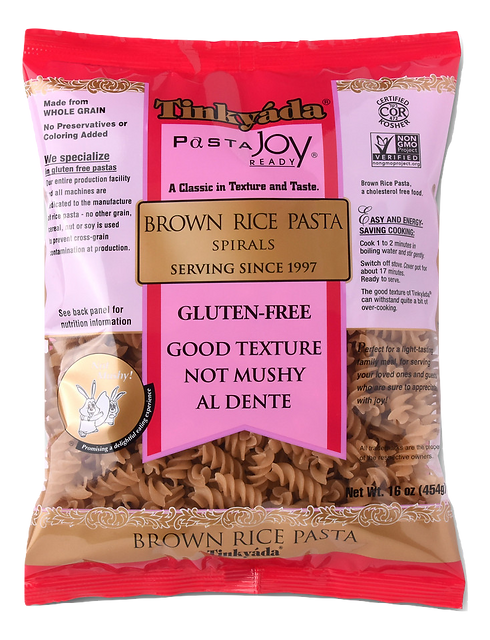 Tinkyada Gluten Free Brown Rice Pasta Spirals GlutenFreePalace Tinkyada Gluten Free Brown Rice Pasta Spirals GlutenFreePalace