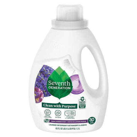 Seventh Generation Natural Laundry Detergent, Fresh Lavender - Case of 6