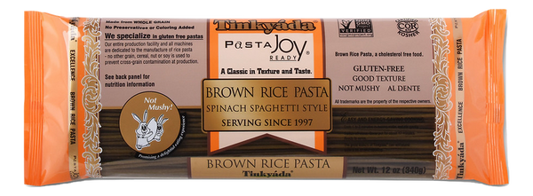 Tinkyada Gluten Free Brown Rice Pasta, Spinach Spaghetti, 12 Oz (Pack of 12) - 1