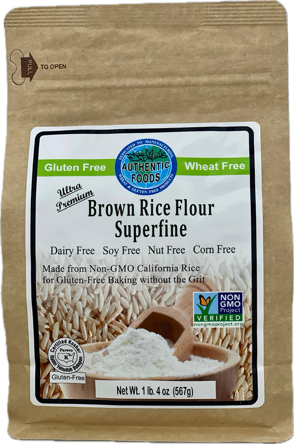 Authentic Foods Superfine Brown Rice Flour - 1