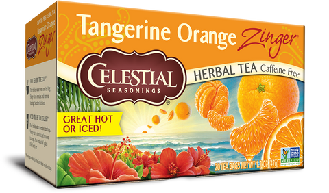 Celestial Seasonings Tangarine Orange Zinger Herbal Tea (6 Boxes)