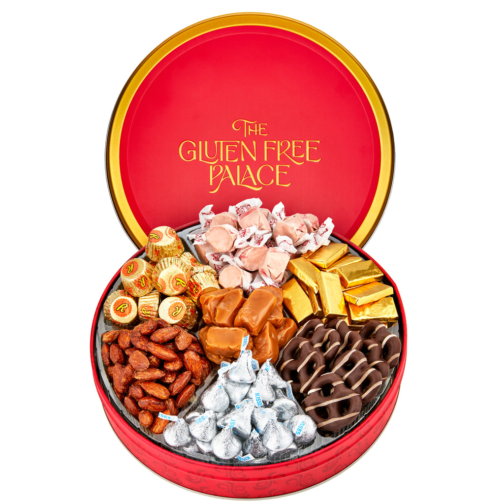 Gluten Free Palace Gluten Free Chocolate, Candy, Nuts Gift Tin