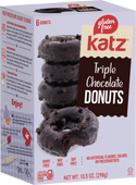 Katz Gluten Free Triple Chocolate Donuts - 1