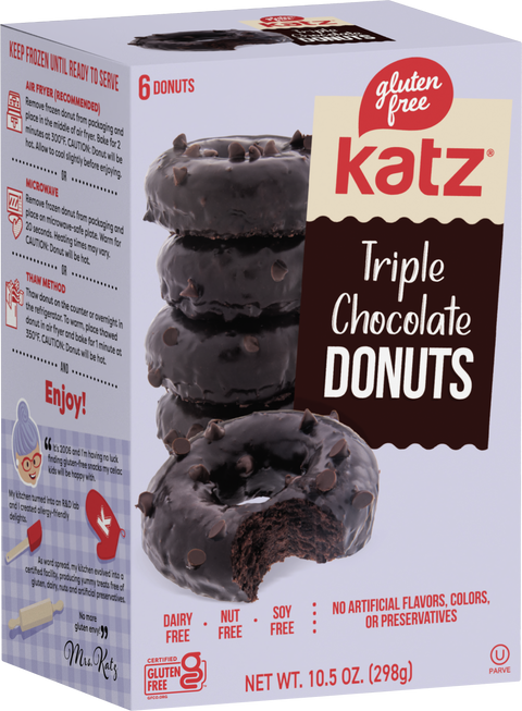 Katz Gluten Free Triple Chocolate Donuts