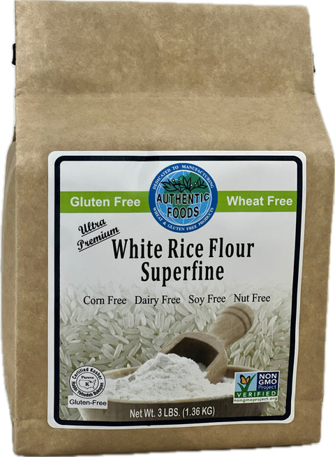 Authentic Foods Superfine White Rice Flour - 6 Pack