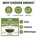 Kbosh Keto Pizza Crust- Italian Spinach - 4