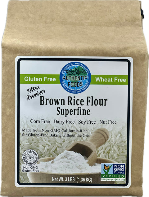 Authentic Foods Superfine Brown Rice Flour - 6 Pack