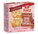 Katz Gluten Free Heavenly Creme Filled Cupcakes, Caramel Apple - 1